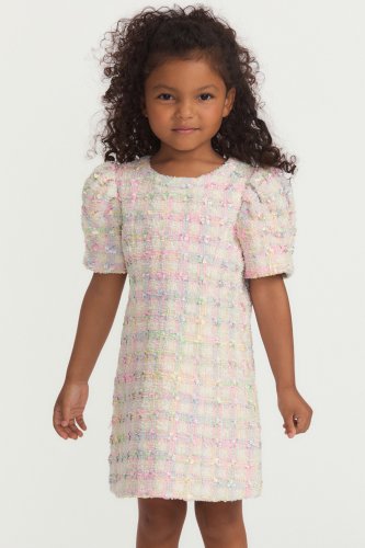 Girls Tweed Lalan Dress