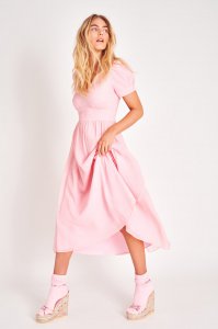 Hutchinson Dress - POWDER PINK