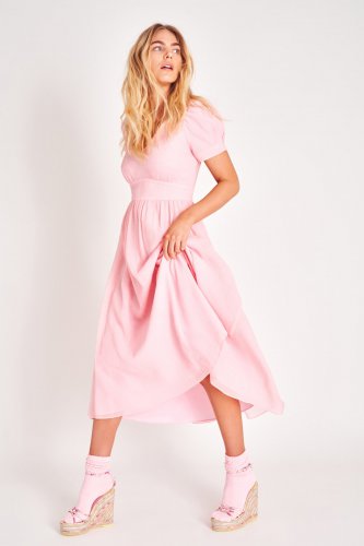 Hutchinson Dress - POWDER PINK