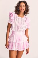 Natasha Mini Dress - PEONY PINK