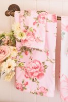 Hand Towel - PINK PAINTED FENCE