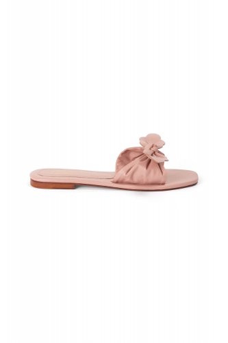 Apiedi Scallop Bow Sandal - BLUSH PINK