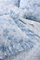 Ruffle Throw Pillow - SLATE BLUE DREAM