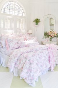 Palm Beach Rose Duvet Cover And Sham Set - BLUSHING DOVE