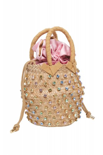 Rainbow Pastel Straw Bag