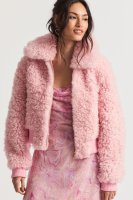 Morea Shearling Bomber - PINK DOGWOOD