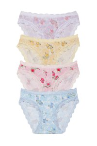 Garden Rose 4 Pack Knicker Box