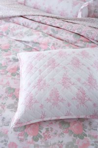 Rosie Arrangements Throw Pillow - BLUSHING DOVE