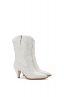 LoveShackFancy x Larroude Thelma Boot - ANTIQUE WHITE