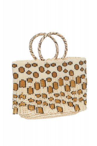 Leopard Beaded Handbag