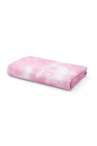 Tie Dye Linen Tablecloth - SOFT PINK