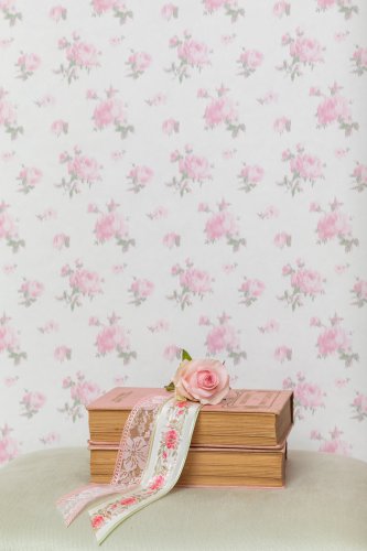 Ikat Rose Wallpaper