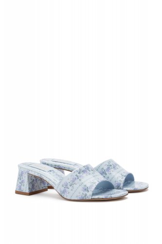 LoveShackFancy x Larroude Brigitte Mule - CERULIAN BLUE